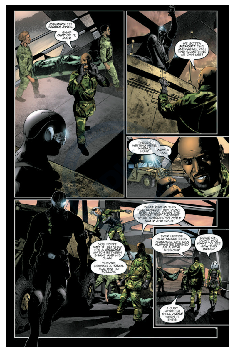 Illustration for article titled In the latest G.I. Joe comic, Snake Eyes goes to war with a zillion ninjas